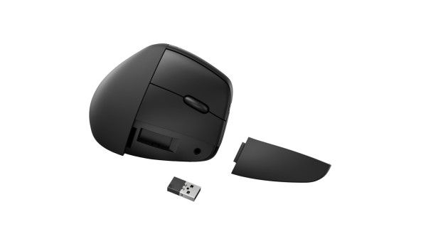 Мишка бездротова HP 920 Ergonomic Vertical, 6 кн., up to 4000 dpi чорна - 640046