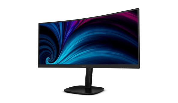 TFT 34" Philips 34B2U3600C, WQHD, VA, 120Гц, вигн., HDMI, DP, USB-C, RJ-45, USB-hub, HAS, чорний - 640278