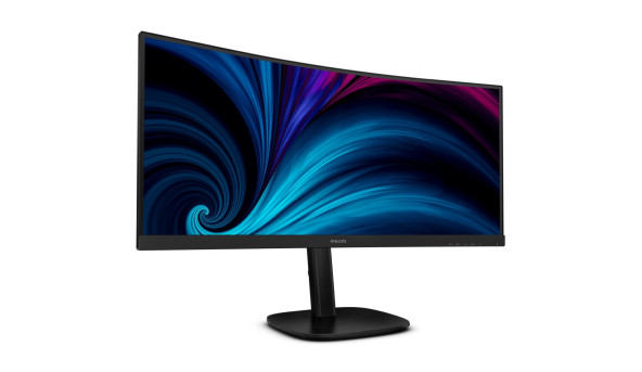 TFT 34" Philips 34B2U3600C, WQHD, VA, 120Гц, вигн., HDMI, DP, USB-C, RJ-45, USB-hub, HAS, чорний - 640278
