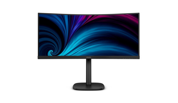TFT 34" Philips 34B2U3600C, WQHD, VA, 120Гц, вигн., HDMI, DP, USB-C, RJ-45, USB-hub, HAS, чорний