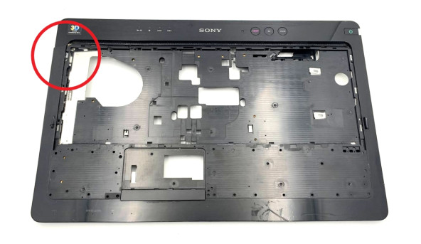 Середня частина корпуса з кнопками мультимедіа для ноутбука Sony Vaio VPCF2 PCG-81312M 16.4" 012-000A-6480-B 012-000A-7279-B Б/В - 640588