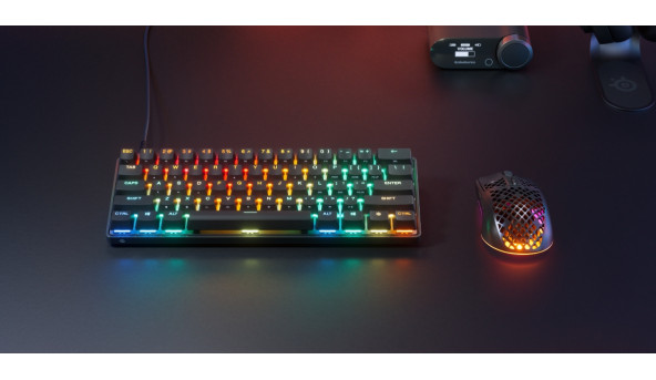 Клавіатура ігрова SteelSeries Apex Pro Mini Gen 3 UA HyperMagnetic, OmniPoint 3.0, OLED - 640599