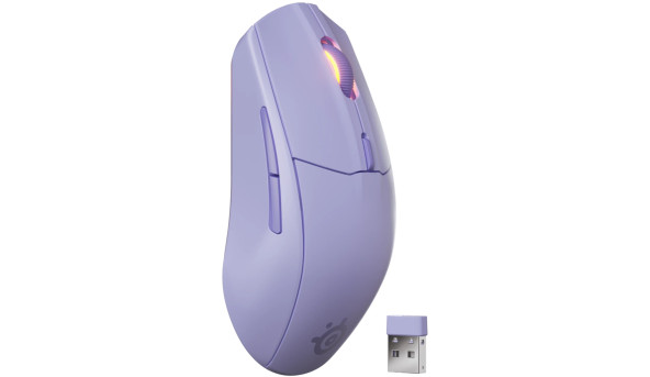 Мишка SteelSeries Rival 3 Gen 2 Wireless, RGB, Lavender - 640600