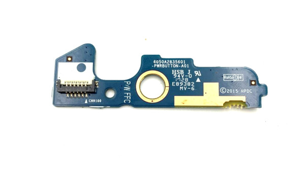 Плата кнопки ввімкнення HP EliteBook 840 G3 745 G3 840 G4 850 G4 840 G4 6050A2727401 / 6050a2835601 Б/В