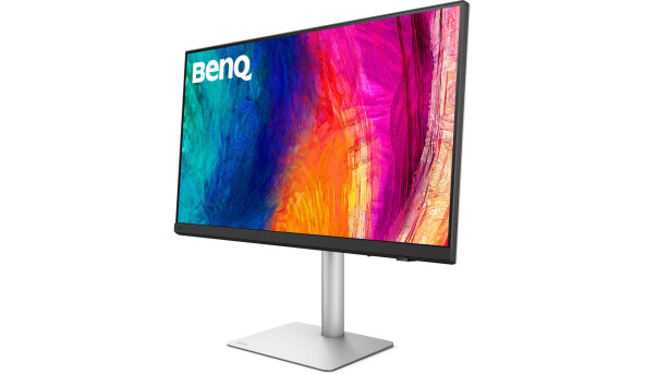 TFT 32" BenQ PD3226G, IPS, 4K, 144Hz, HDMI, DP, USB-C, HAS, Pivot, кол., біло-сріблястий - 640671
