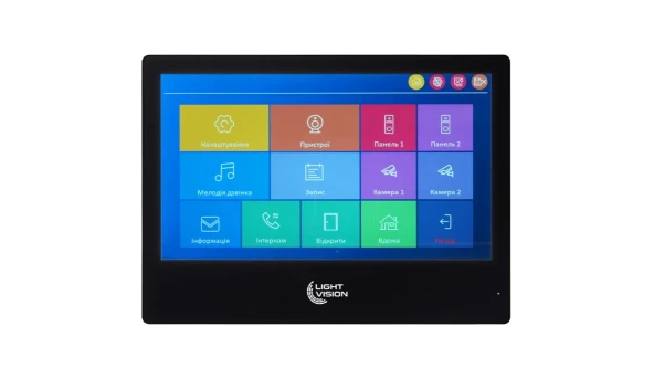 Видеодомофон Light Vision SINGAPORE WiFi FHD BLACK (AI) 10"