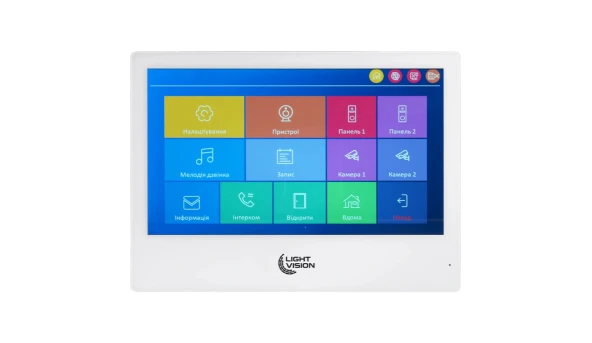 Видеодомофон Light Vision SINGAPORE WiFi FHD WHITE (AI) 10"