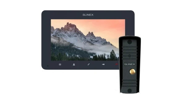 Комплект Slinex SM-07MHD графит + панель ML-16HD черный