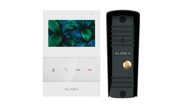 Комплект видеодомофона Slinex SQ-04 White + ML-16HR (черный)
