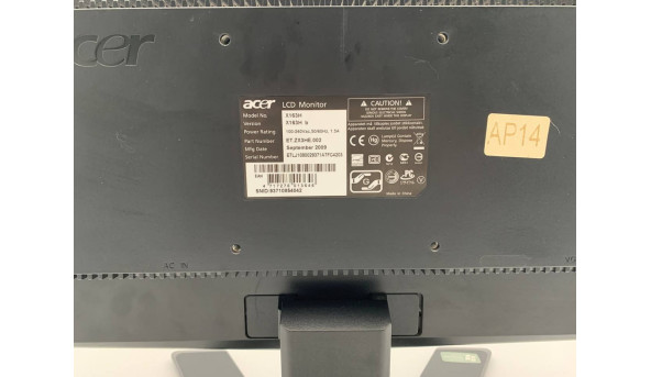 Монітор Acer X163H b 16" 1366 x 768 VGA ET.ZX3HE.002 Б/В - 641214