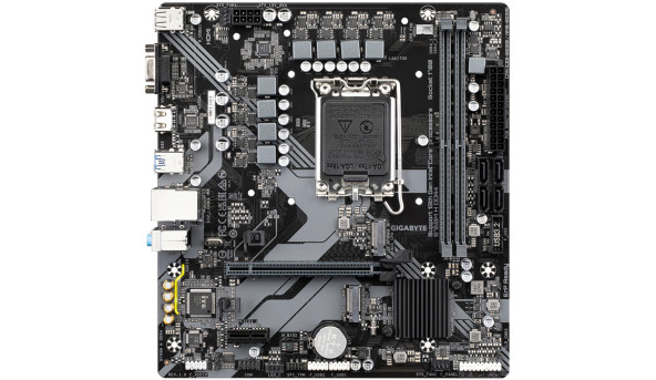 Gigabyte B760M H DDR4 (1700/B760, 2*DDR4, 2хM.2, PCIex16, VGA , HDMI, 1GbE LAN, mATX)