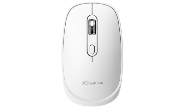Мишка XTRIKE ME GW-119, бездротова Bluetooth+2.4G, 1600dpi., 4кн., Silent, біла