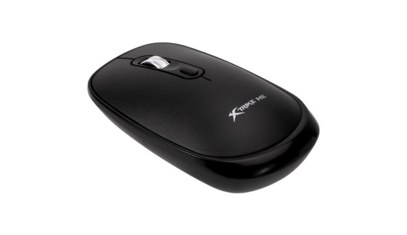 Мишка XTRIKE ME GW-119, бездротова Bluetooth+2.4G, 1600dpi., 4кн., Silent, чорна - 641259