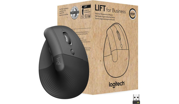 Мишка Logitech Lift Bluetooth Vertical Ergonomic Mouse Black - 641501