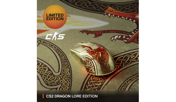 Мишка SteelSeries CS2 Dragon Lore Edition Wireless RGB - 641541