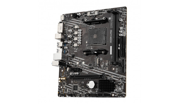 MSI A520M-A PRO (AM4/A520, 2*DDR4, PCIex16, DVI-D/HDMI, 4xSATAІІІ, M.2, GLan, 8ch, mATX) - 641623