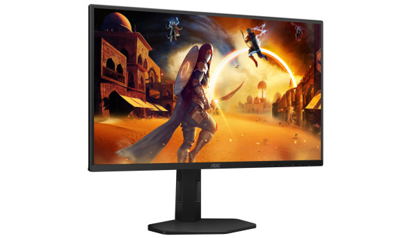 TFT 24.5" AOC 25G4SXU, Fast IPS, 300 Гц, 2xHDMI, DP, HAS, Pivot, чорно-сірий - 641656