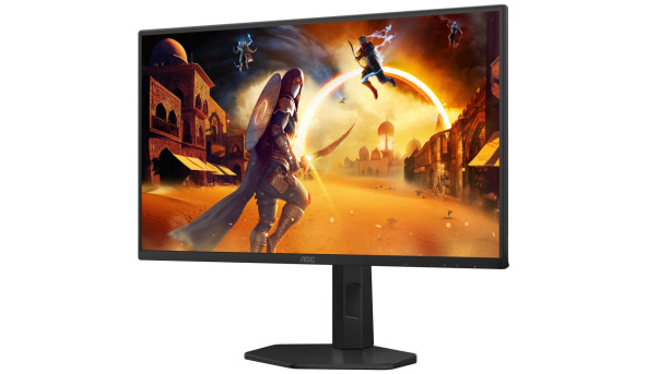 TFT 24.5" AOC 25G4SXU, Fast IPS, 300 Гц, 2xHDMI, DP, HAS, Pivot, чорно-сірий - 641656