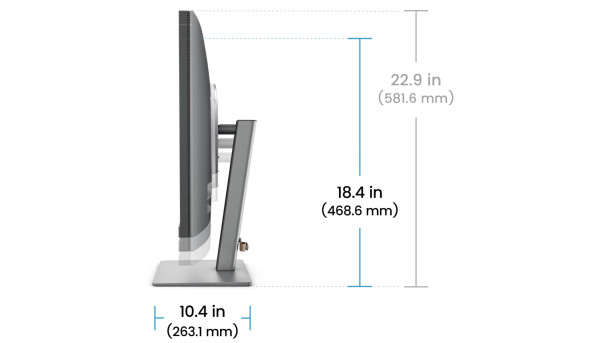 TFT 31.5" BenQ RD320U, 4K, IPS, 2хHDMI, DP, USB- C, USB-hub, HAS, Pivot, кол., сірий - 641943