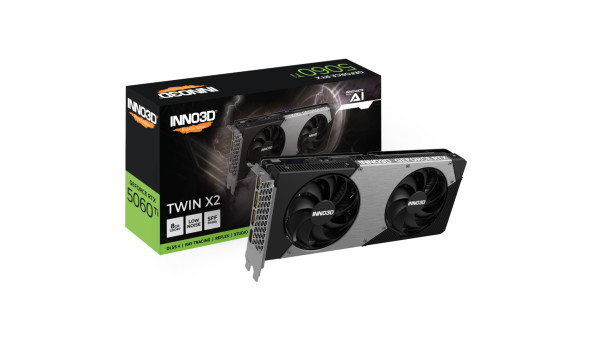 GeForce RTX5060 Ti Inno3D TWIN X2, 8GB GDDR7, 128bit, PCI Express 5.0 - 642219