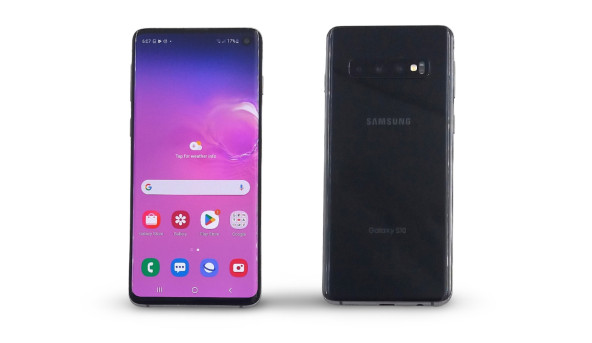 Смартфон Samsung Galaxy S10 SM-G973U1 Snapdragon 855 8/128 GB  Android 12 NFC [Dynamic AMOLED 6.1"] - Б/У