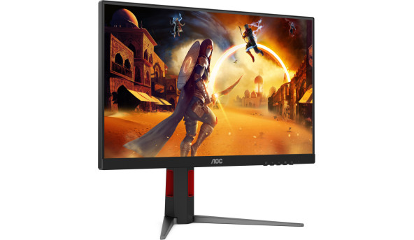TFT 23.8" AOC 24G4HA, IPS, 200Гц, 2xHDMI, DP, HAS, Pivot, колонки, чорно-червоний - 642768