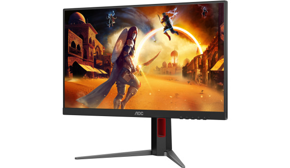 TFT 23.8" AOC 24G4HA, IPS, 200Гц, 2xHDMI, DP, HAS, Pivot, колонки, чорно-червоний - 642768