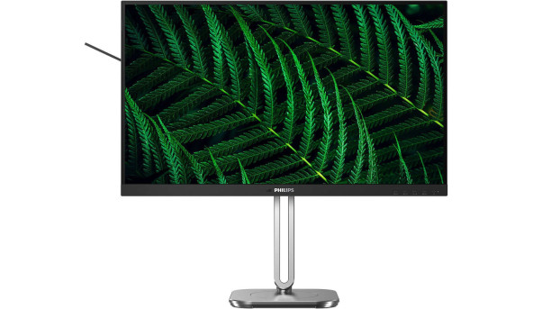 TFT 27" Philips 27B2G5500, QHD IPS,100Hz, 2xHDMI, DP, USB-hub, HAS, Pivot, кол., сріблясто-сірий