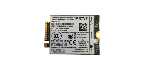 4G LTE модем M.2 до ноутбука Dell 5480 5490 5491 DW5811e EM7455 Б/В