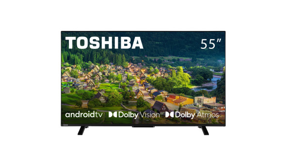 TV 55 Toshiba 55UA2363DG 4K UHD/LED/T2/Android 11/2 x 10W/Dolby Digital/HDMI/Wi-Fi/VESA 200 x 200 M4