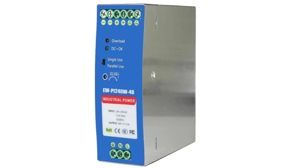 Блок питания Ewind EW-PI240W-48 на DIN-рейку 240 Вт/48 В