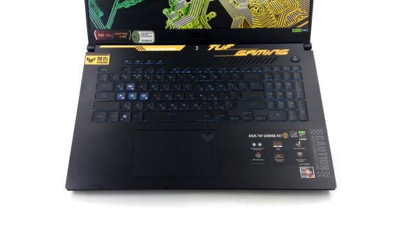 Ігровий ноутбук Asus TUF Gaming A17 FA707 Ryzen 7 7435HS 16 RAM 512 SSD GeForce RTX 4050 IPS 17.3 FullHD - Б/В - 643026