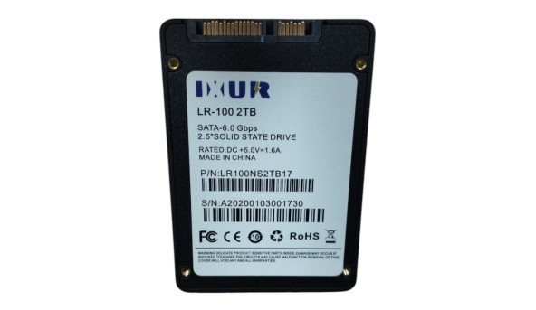 SSD для ноутбука SATA 3 2,5 2TB IXUR