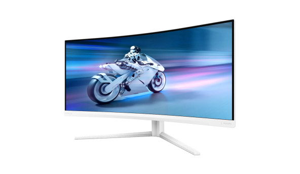 TFT 34" Philips 34M2C5501A, Fast VA, WQHD, вигн., 180Hz, 0,3ms, 2xHDMI, DP, USB-hub, HAS,кол., білий - 643190