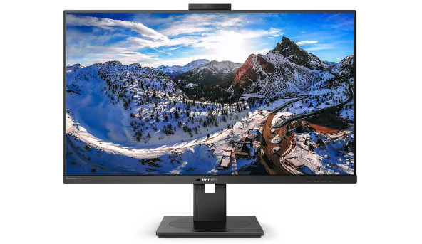 TFT 31.5" Philips 329P1H, IPS, 4K UHD, USB-C, HDMIx2, DP, RJ45, HAS, Pivot, webcam, колонки, чорн.