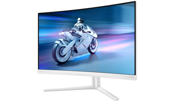 TFT 27" Philips 27M2C5501, QHD 2K, Fast VA, вигнутий, 180Гц, 2хHDMI, DP, HAS, білий - 643197