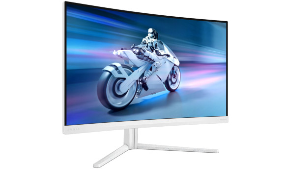 TFT 27" Philips 27M2C5501, QHD 2K, Fast VA, вигнутий, 180Гц, 2хHDMI, DP, HAS, білий - 643197