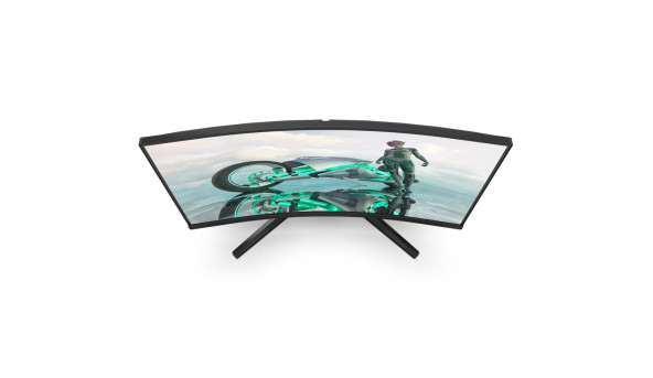 TFT 31.5" Philips 32M2C3500L, QHD, Fast VA, 180hz, вигнутий, 180hz, 2хHDMI, DP, темно-сірий - 643198