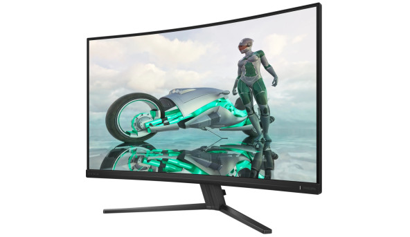 TFT 31.5" Philips 32M2C3500L, QHD, Fast VA, 180hz, вигнутий, 180hz, 2хHDMI, DP, темно-сірий - 643198