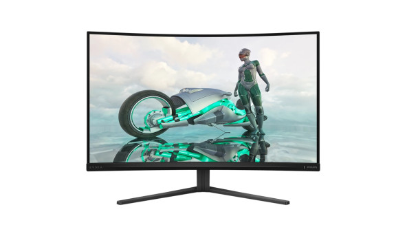 TFT 31.5" Philips 32M2C3500L, QHD, Fast VA, 180hz, вигнутий, 180hz, 2хHDMI, DP, темно-сірий