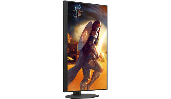 TFT 27" AOC U27G4R, UHD, IPS, 160Гц, 2хHDMI, DP, HAS, Pivot, чорно-червоний - 643248