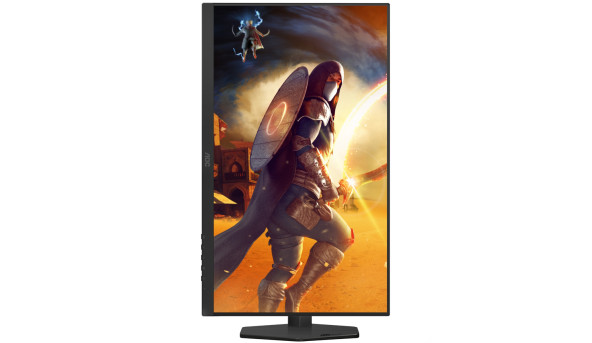 TFT 27" AOC U27G4R, UHD, IPS, 160Гц, 2хHDMI, DP, HAS, Pivot, чорно-червоний - 643248