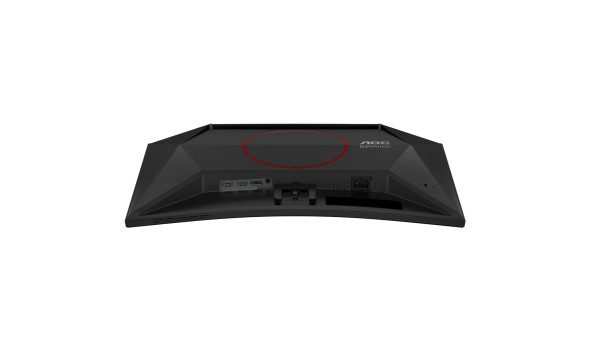 TFT 23.6" AOC C24G42E, VA, 180Гц, вигнутий, 2хHDMI, DP, колонки, чорно-червоний - 643258
