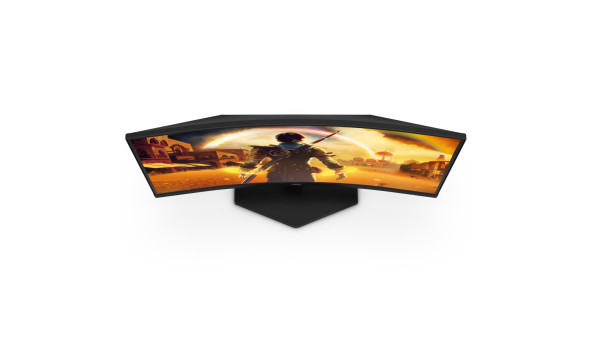 TFT 23.6" AOC C24G42E, VA, 180Гц, вигнутий, 2хHDMI, DP, колонки, чорно-червоний - 643258