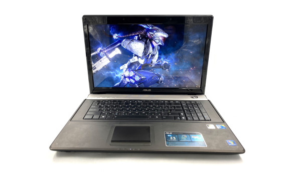 Ноутбук Asus N71VG Intel Core 2 Duo P7450 4 GB RAM 128 GB SSD 320 GB HDD NVIDIA GeForce GT 220M [17.3"] - Б/В - 643272