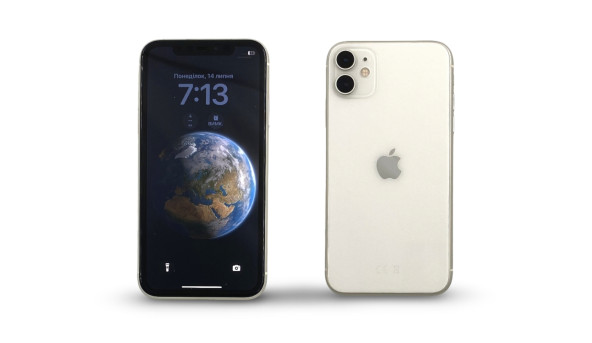 Смартфон Apple iPhone 11 Apple A13 Bionic 4/64 Gb 12/12+12 Mp iOS 18.5 NFC [IPS 6.1"] - Б/У