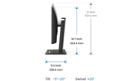 TFT 27" BenQ GW2790T, IPS, 100Hz, 2xHDMI, DP, HAS, Pivot, колонки, чорний - 643464