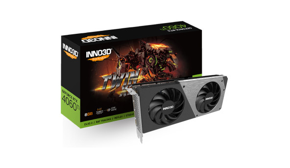 GeForce RTX4060 Ti Inno3D TWIN X2, 8GB GDDR6, 128bit, PCI-E 4.0 X16 - 643699