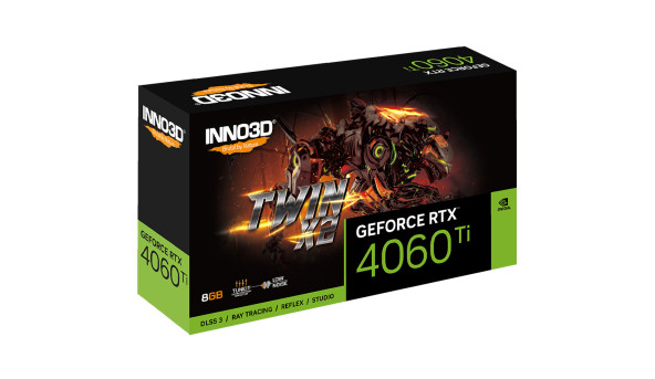 GeForce RTX4060 Ti Inno3D TWIN X2, 8GB GDDR6, 128bit, PCI-E 4.0 X16 - 643699