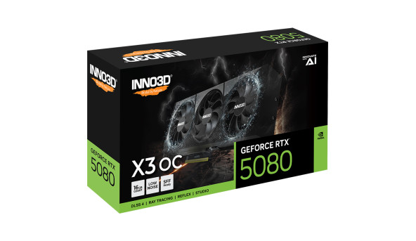 GeForce RTX5080 Inno3D X3 OC, 16GB GDDR7, 256bit, PCI Express 5.0 - 643700